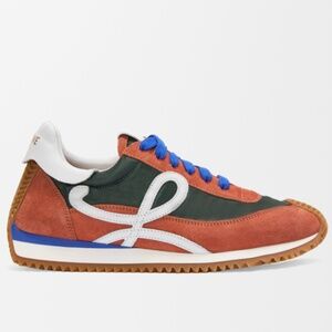 LOEWE - Flow Runner 2.0 in Khaki/White Nylon & Suede US11 - MSRP $890 NWT